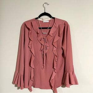 PEBBLE AND STONE Blouse in Dark Salmon